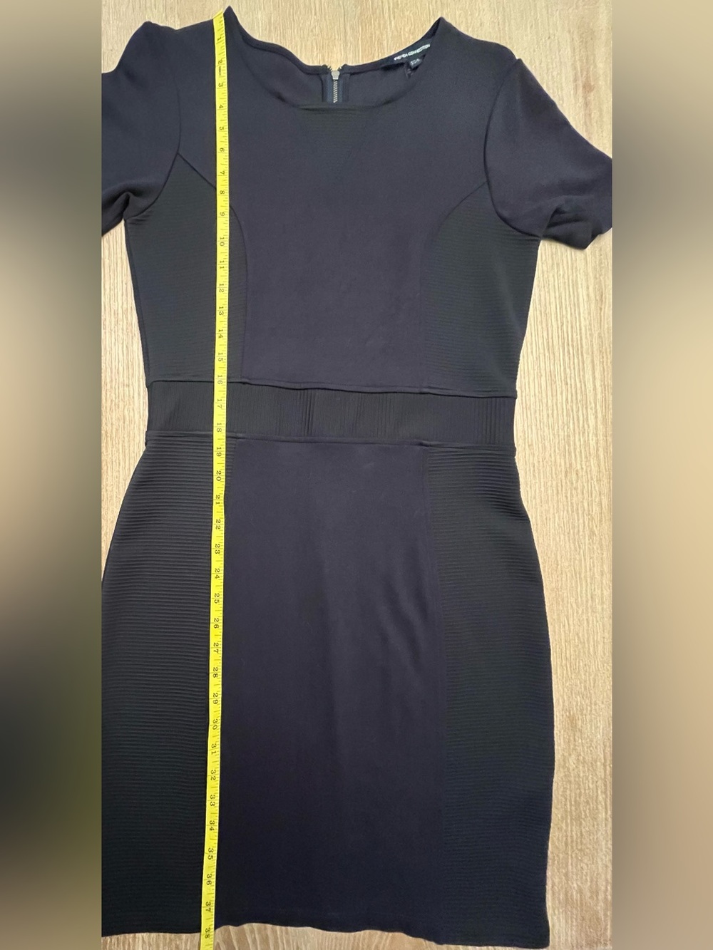French Connection Women's Navy Blue Body Con Dress EUC Size 12 - Picture 7 of 9